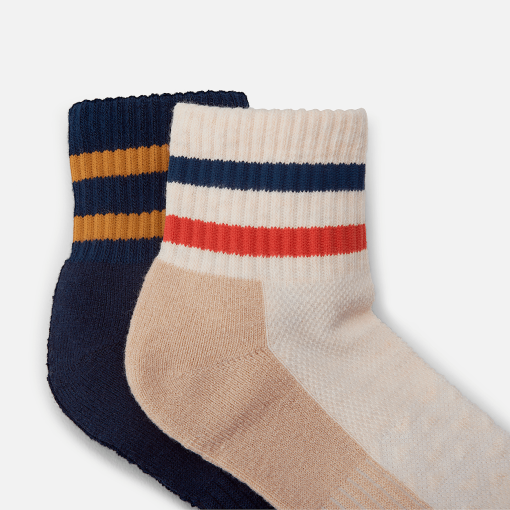 Timberland Men Accessories-2-Pack Hike Quarter Crew Sock- TB0A2PZN280-timberland boots guys - Image 2