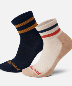 Timberland Men Accessories-2-Pack Hike Quarter Crew Sock- TB0A2PZN280-timberland boots guys