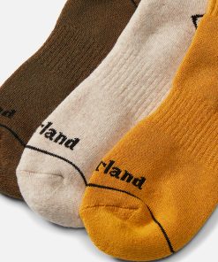 Timberland Men Accessories-Bowden 3-Pack Crew Sock- TB0A2PTT302-which rapper made timbaland boots popular 2