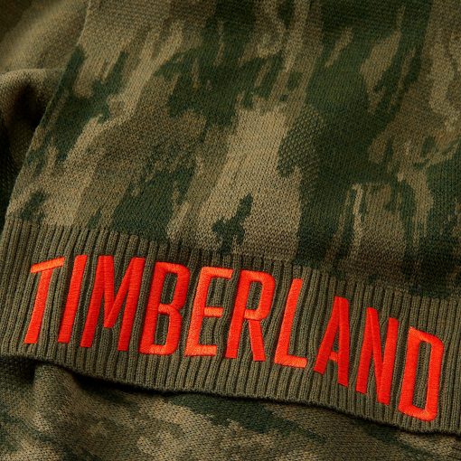 Timberland Men Accessories-Camo Jacquard Scarf- TB0A5ZRJA58-timberlands - Image 2