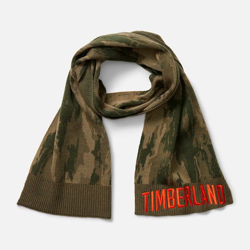 Timberland Men Accessories-Camo Jacquard Scarf- TB0A5ZRJA58-timberlands