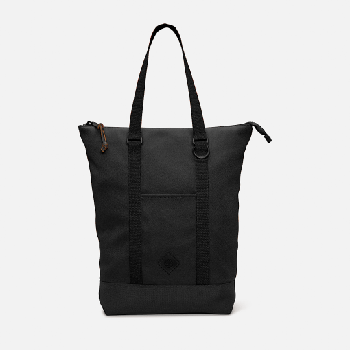 Timberland Men Accessories-Canvas and Leather Tote Backpack- TB0A5VEF001-black timbs