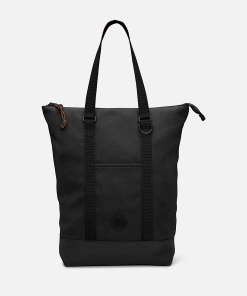 Timberland Men Accessories-Canvas and Leather Tote Backpack- TB0A5VEF001-black timbs