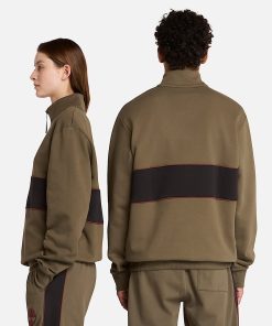 Timberland Clothing Cut-and-Sew Quarter-Zip Sweatshirt-Cut-and-Sew Quarter-Zip Sweatshirt- TB0A6FCTZ28-timberland shoes 2