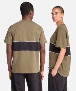 Timberland Clothing Cut-and-Sew Short-Sleeve T-Shirt-Cut-and-Sew Short-Sleeve T-Shirt- TB0A6FB7Z28-timberland store near me 2