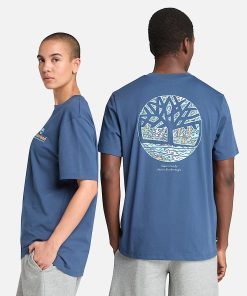 Timberland Clothing Illustrated Tree Logo Back Graphic T-Shirt-Illustrated Tree Logo Back Graphic T-Shirt- TB0A6DG5288-timberland boots mens 2