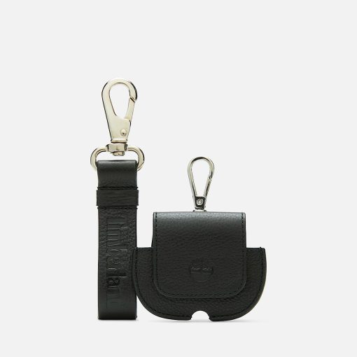 Timberland Men Accessories-Leather Keyring and Apple AirPods® Case Gift Set- TB0A5MW5001-timberland boots