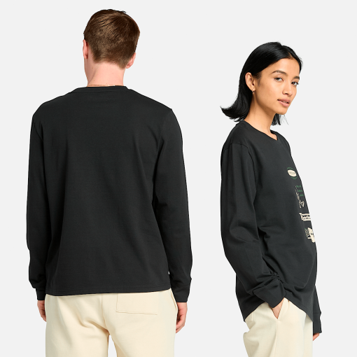 Timberland Featured Collections All Gender Collection-Long Sleeve "Made For Working" Graphic T-Shirt- TB0A6WTP001-timberland work boots for men - Image 2