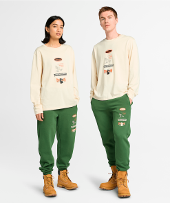 Timberland Featured Collections All Gender Collection-Long Sleeve “Made For Working” Graphic T-Shirt- TB0A6WTPEFL-timberland sale