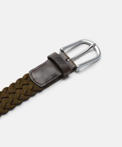 Timberland Men Accessories-Mens 35mm Braided Belt with Leather Details- TB0A2N63590-timberland chelsea boots 2