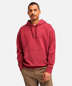 Timberland Men Clothing-Mens Back Logo Hoodie- TB0A6VEX600-timberland steel toe boots