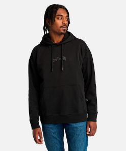 Timberland Men Clothing-Mens Back Logo Hoodie- TB0A6VEX001-timberland boat shoes