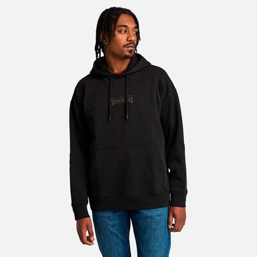 Timberland Men Clothing-Mens Back Logo Hoodie- TB0A6VEX001-timberland boat shoes