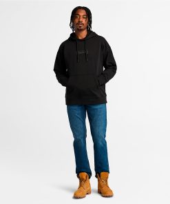 Timberland Men Clothing-Mens Back Logo Hoodie- TB0A6VEX001-timberland boat shoes 2