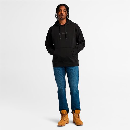 Timberland Men Clothing-Mens Back Logo Hoodie- TB0A6VEX001-timberland boat shoes - Image 2