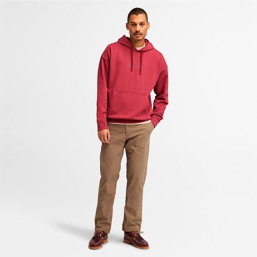 Timberland Men Clothing-Mens Back Logo Hoodie- TB0A6VEX600-timberland loafers - Image 2