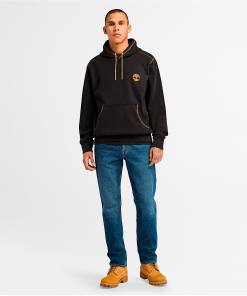 Timberland Men Clothing-Mens Contrast Stitch Logo Hoodie- TB0A6VEA001-women’s timberland boots 2