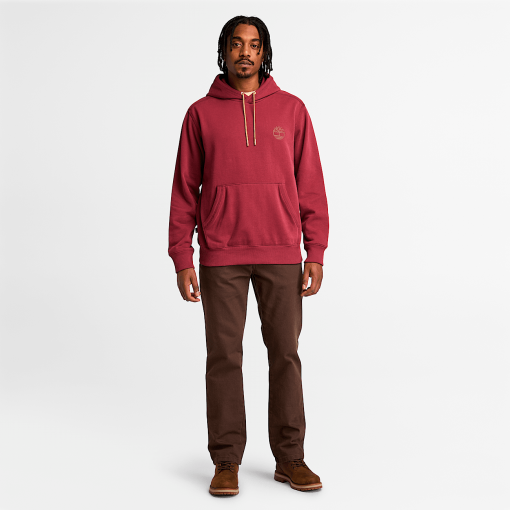 Timberland Men Clothing-Mens Contrast Stitch Logo Hoodie- TB0A6VEA600-timberland boat shoes - Image 2