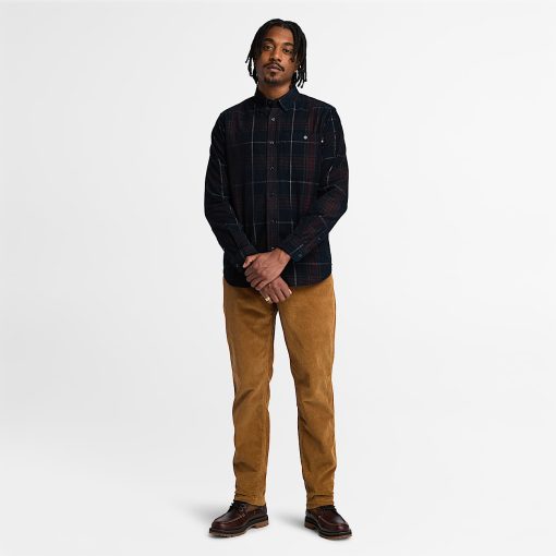 Timberland Men Clothing-Mens Corduroy Check Shirt- TB0A6UUJB68-timberland boots mens - Image 2