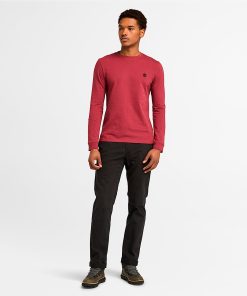 Timberland Men Clothing-Mens Dunstan River Long Sleeve T-Shirt- TB0A2BQ3600-timberland outlet store 2