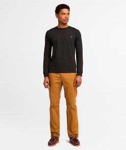 Timberland Men Clothing-Mens Dunstan River Long Sleeve T-Shirt- TB0A2BQ3X65-timberland earthkeepers 2