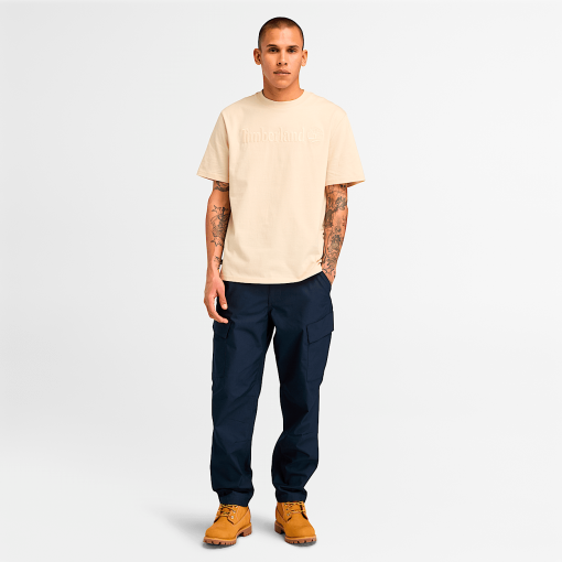 Timberland Men Clothing-Mens Hampton Short Sleeve T-Shirt- TB0A6VPEEFL-black timberland boots - Image 2