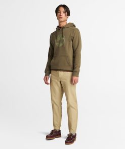 Timberland Men Clothing-Mens Kennebec River Tree Logo Hoodie- TB0A2BJHA58-timberland pro work boots 2