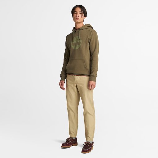 Timberland Men Clothing-Mens Kennebec River Tree Logo Hoodie- TB0A2BJHA58-timberland pro work boots - Image 2