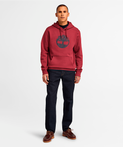 Timberland Men Clothing-Mens Kennebec River Tree Logo Hoodie- TB0A2BJH600-timberland loafers 2