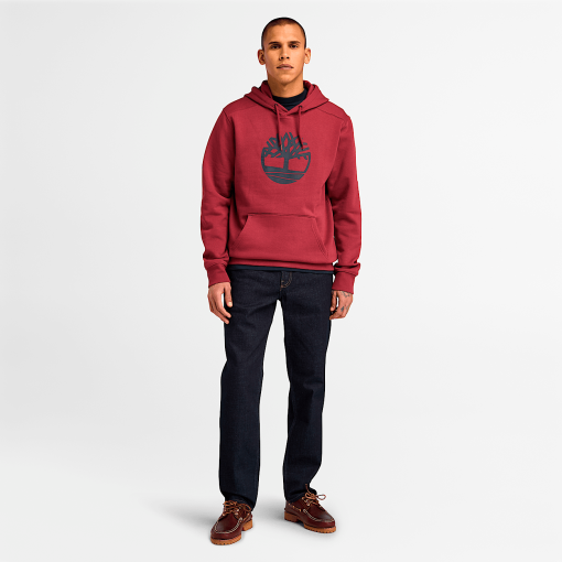 Timberland Men Clothing-Mens Kennebec River Tree Logo Hoodie- TB0A2BJH600-timberland loafers - Image 2