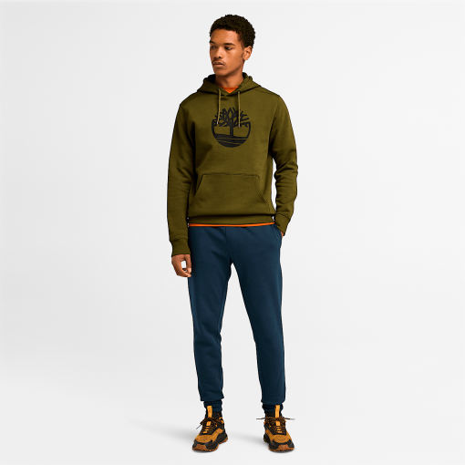 Timberland Men Clothing-Mens Kennebec River Tree Logo Hoodie- TB0A2BJH302-timbs boots womens - Image 2