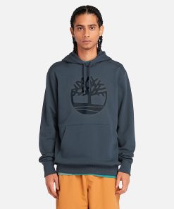 Timberland Men Clothing-Mens Kennebec River Tree Logo Hoodie- TB0A2BJHS74-timberland boots men