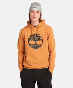 Timberland Men Clothing-Mens Kennebec River Tree Logo Hoodie- TB0A2BJHP57-timberland steel toe boots