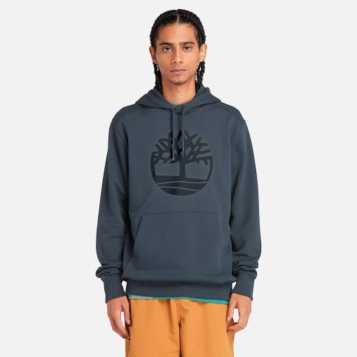 Timberland Men Clothing-Mens Kennebec River Tree Logo Hoodie- TB0A2BJHS74-timberland boots men