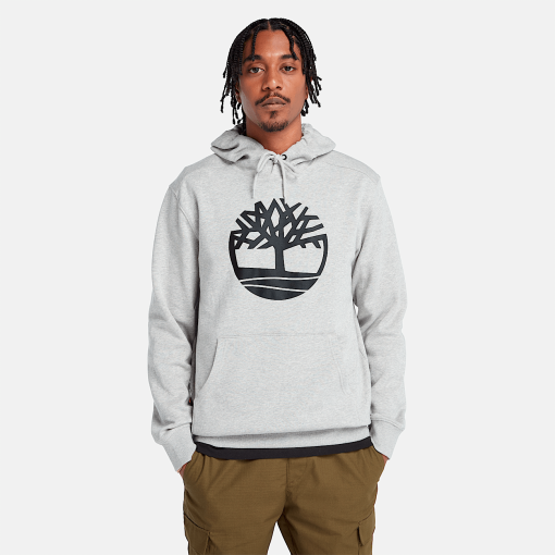 Timberland Men Clothing-Mens Kennebec River Tree Logo Hoodie- TB0A2BJH600-timberland sneakers