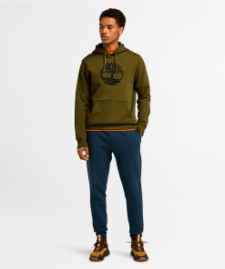 Timberland Men Clothing-Mens Kennebec River Tree Logo Hoodie- TB0A2BJH302-timberland sale 2