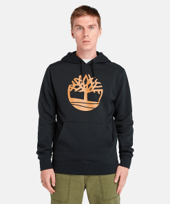 Timberland Men Clothing-Mens Kennebec River Tree Logo Hoodie- TB0A2BJHP56-timberland steel toe shoes