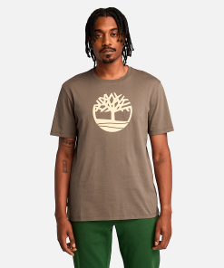 Timberland Men Clothing-Mens Kennebec River Tree Logo Short Sleeve T-Shirt- TB0A2C2RBK0-timberlands