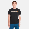 Timberland Men Clothing-Mens Linear Logo Short Sleeve T-Shirt- TB0A5UPQ433-black timbs 3