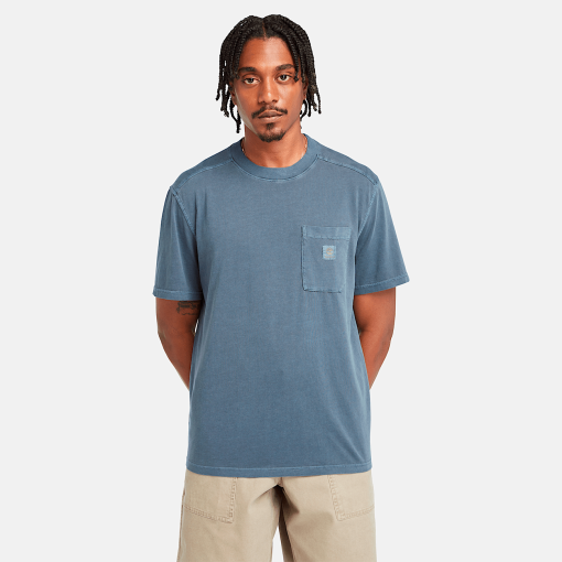 Timberland Men Clothing-Mens Merrymack River Chest Pocket T-Shirt- TB0A5VDH433-timberland store near me