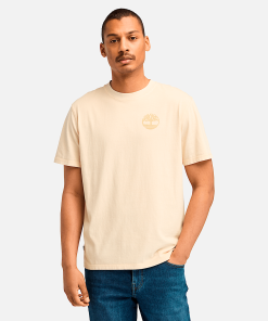 Timberland Men Clothing-Mens Merrymack River Garment Dye Back Graphic T-Shirt- TB0A6VN6EFL-timberland boot