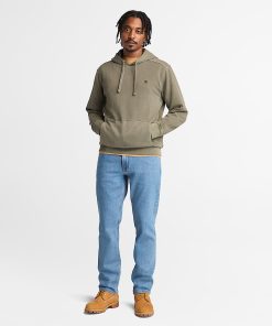 Timberland Men Clothing-Mens Merrymack River Garment Dye Hoodie- TB0A5U9KA58-timberland earthkeepers 2