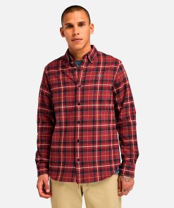 Timberland Men Clothing-Mens Midweight Flannel Check Shirt- TB0A6V4AEFF-timberland mens boots