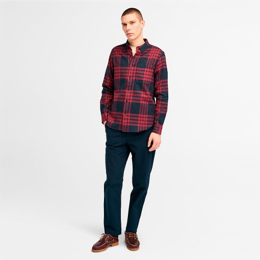 Timberland Men Clothing-Mens Midweight Flannel Check Shirt- TB0A6V4XB68-timberland boat shoes - Image 2