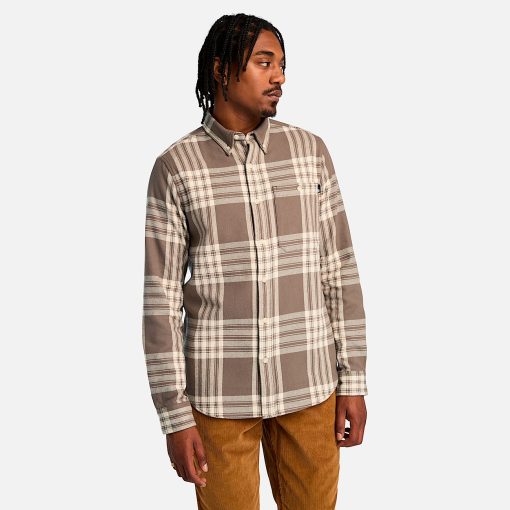 Timberland Men Clothing-Mens Midweight Flannel Check Shirt- TB0A6V4XBK2-timberland store