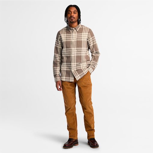 Timberland Men Clothing-Mens Midweight Flannel Check Shirt- TB0A6V4XBK2-timberland store - Image 2