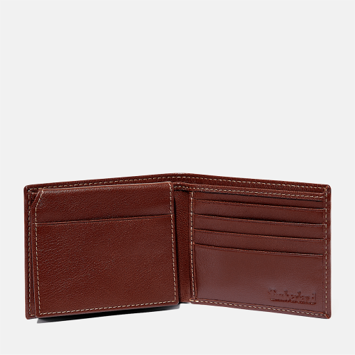 Timberland Men Accessories-Mens Milled Leather Bifold Wallet- TB0A1DKF214-timberland steel toe shoes - Image 2