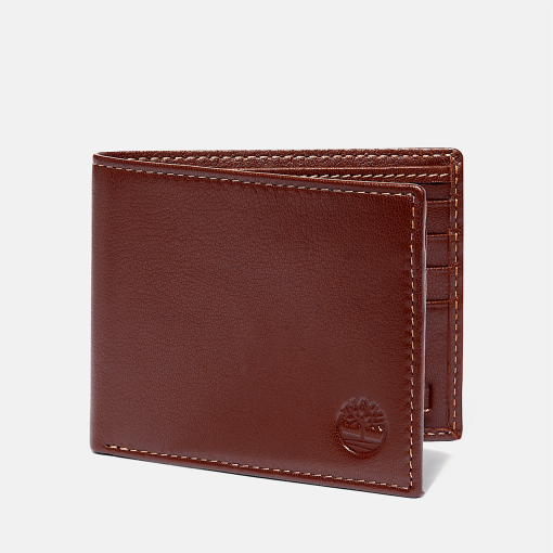 Timberland Men Accessories-Mens Milled Leather Bifold Wallet- TB0A1DKF214-timberland steel toe shoes