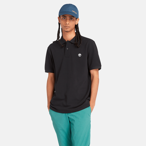 Timberland Men Clothing-Men’s Millers River Pique Polo Shirt- TB0A26N4001-timberland pro boots