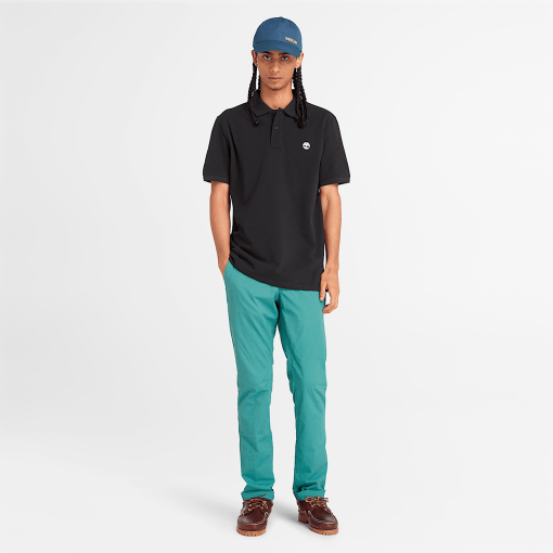 Timberland Men Clothing-Men’s Millers River Pique Polo Shirt- TB0A26N4001-timberland pro boots - Image 2